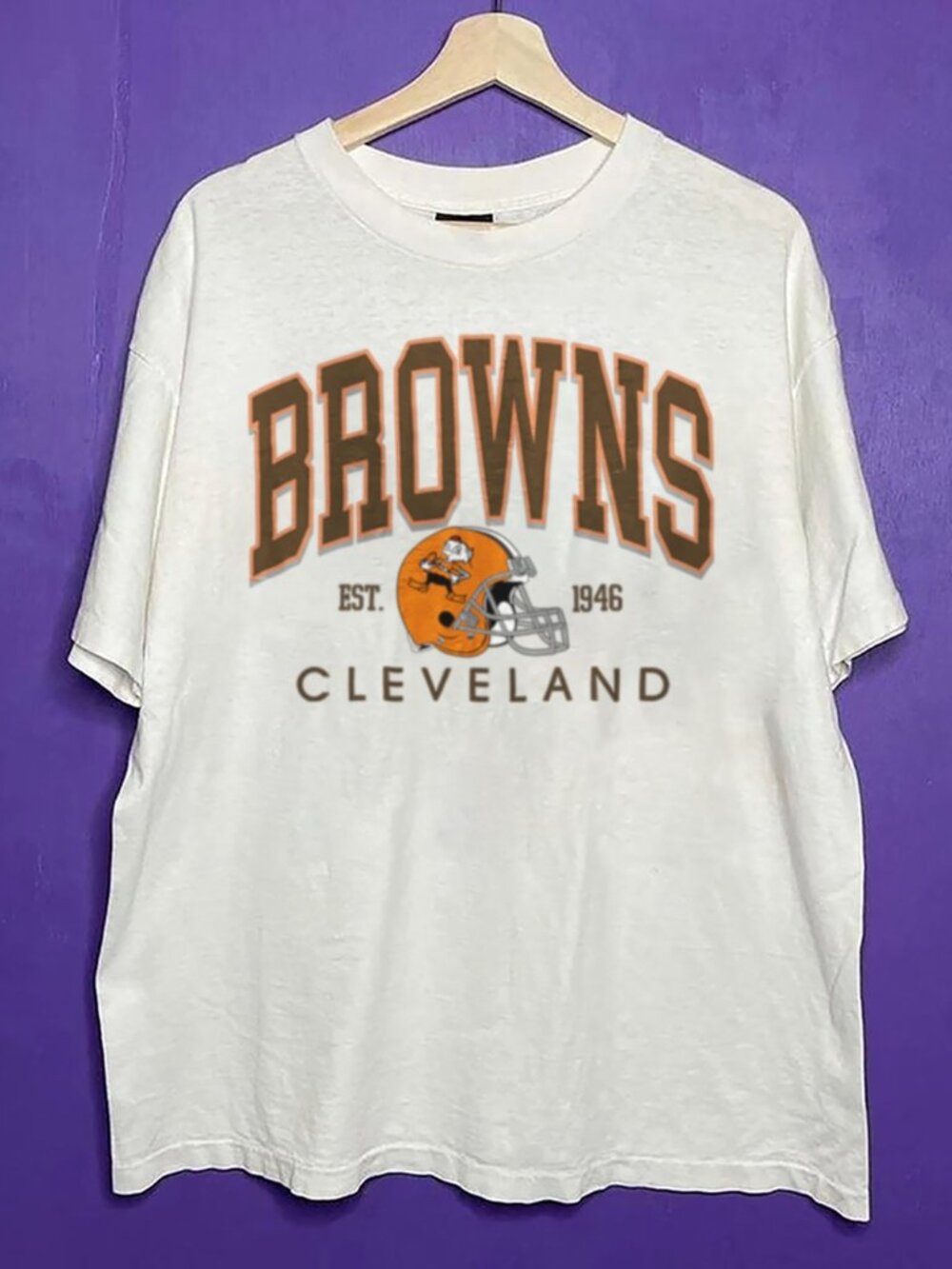 Vintage Cleveland Browns Football Unisex Shirt, NFL Cleveland Browns Shirt Tee